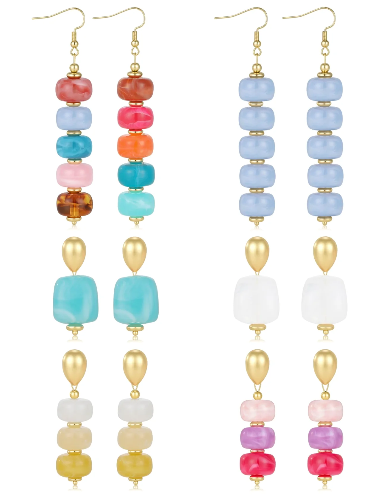 TORNITO Acrylic Bead Drop Earrings