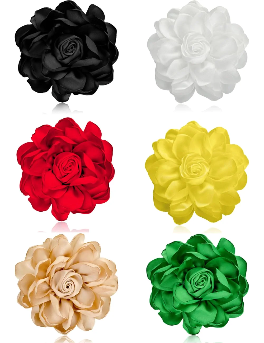 TORNITO Fabric Rose Brooches