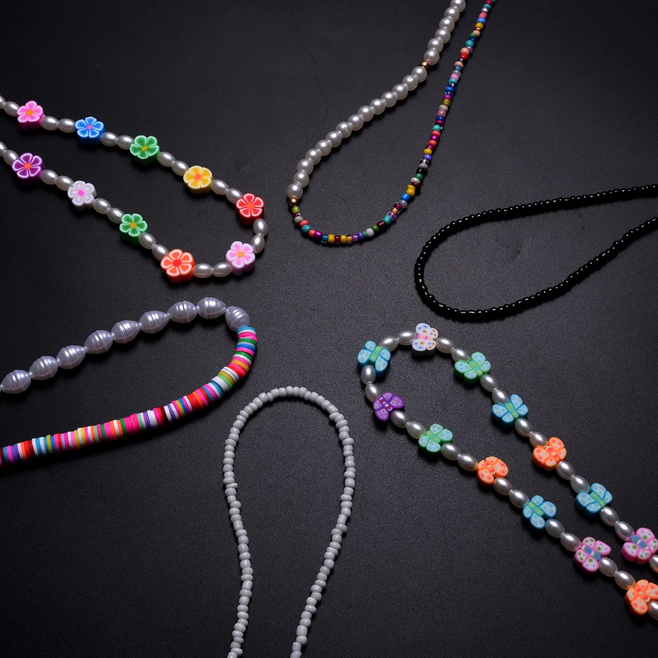 TORNITO Heishi Bead Choker Set
