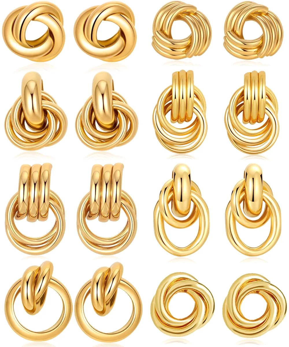 TORNITO Gold Knot Earring Set