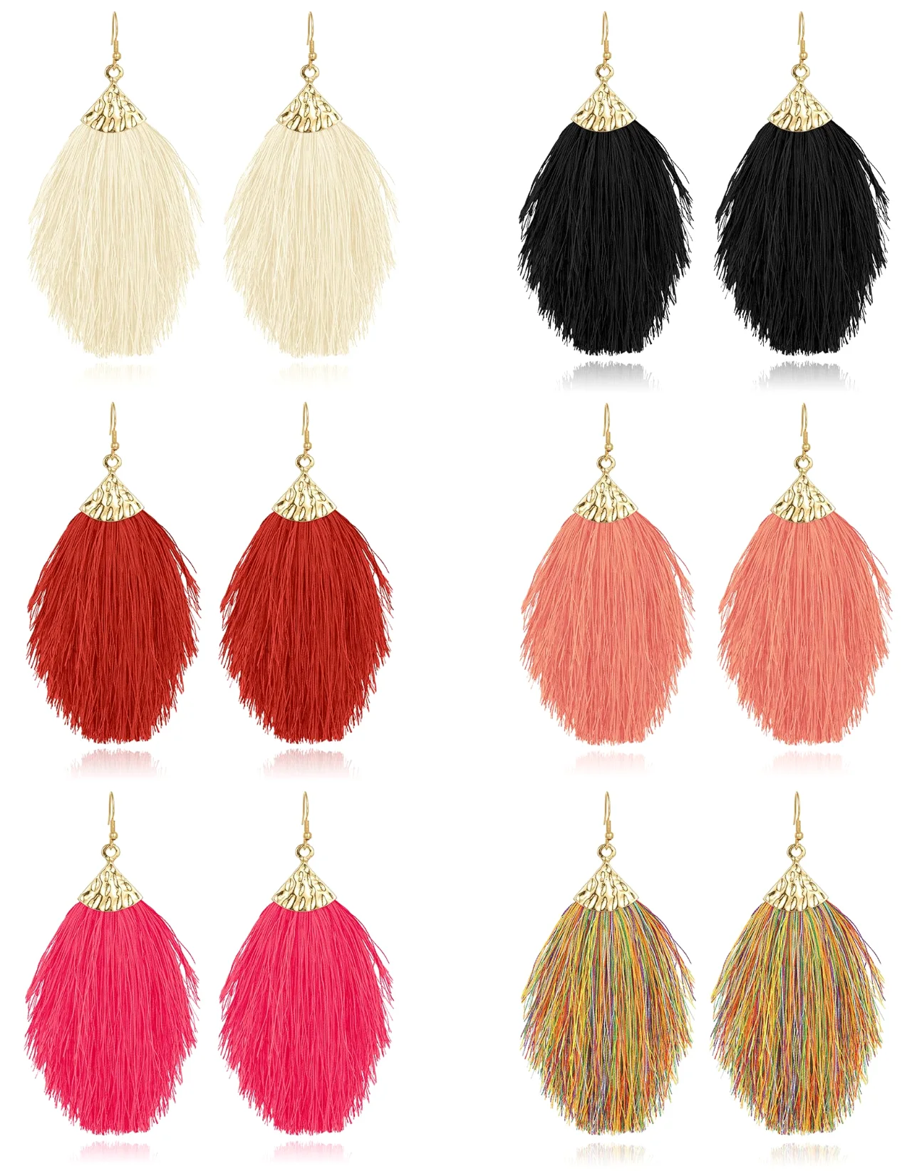 TORNITO Layered Tassel Earring Set