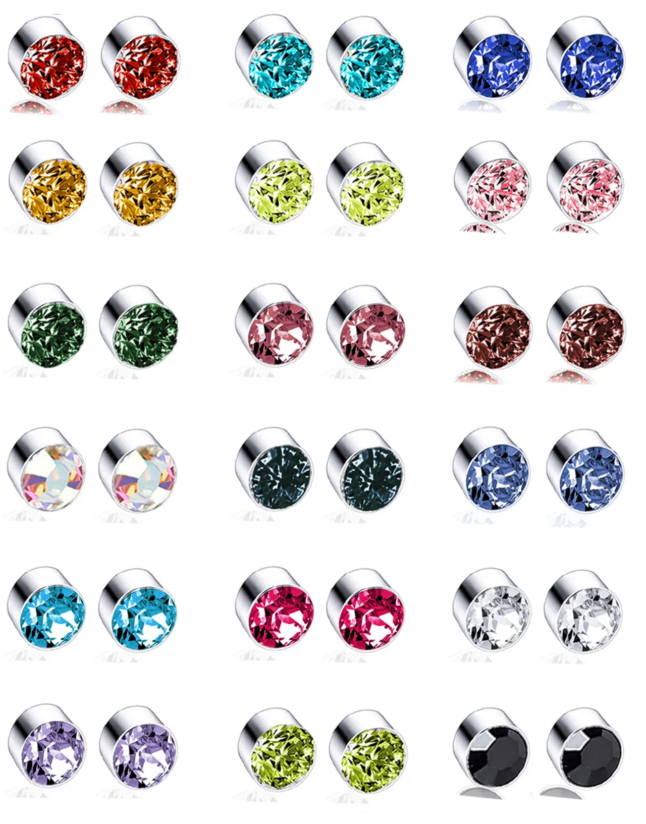TORNITO Magnetic CZ Stud Set, 4MM